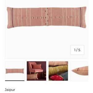 Jaipur Blush Pink Decorative Lumbar Pillow